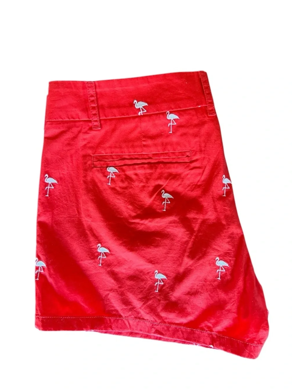 J.Crew Flamingo Chino Shorts Size 10 City Fit Red Preppy Summer NWT - Picture 3 of 5